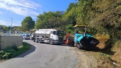 Inicio de las obras del Concello de Barbads