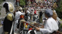 As� fue la recreaci�n de la batalla de 1809 en Bobor�s