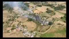 Imagen a�rea del incendio, poco despu�s de quedar controlado