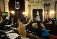 El sal�n de plenos ha registrado muy variadas votaciones en estos dos meses de mandato. 