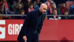 Claudio Gir�ldez, durante el partido entre Celta y Girona de este domingo.