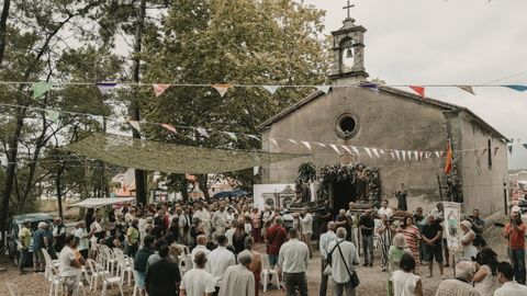 El domingo, el d�a grande, tuvo lugar la procesi�n.