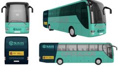 Identidad visual de los nuevos buses estatales, seg�n la normativa que entr� en vigor este martes.