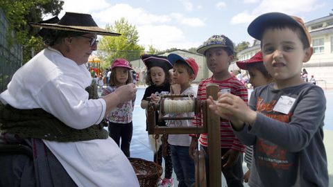 Romara das Letras no colexio de Escarabote