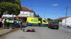 El accidente se produjo al colisionar un todoterreno con el ciclomotor