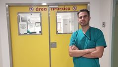 Roi Rogel Vence, residente de quinto curso del servicio de cirug�a pl�stica y reparadora del Hospital Universitario A Coru�a (Chuac).