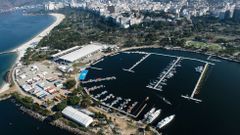 Vista a�rea de Marina da Gloria donde tendr�n lugar los eventos mar�timos