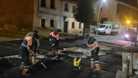 El Ayuntamiento de Siero remata las obras de la calle Luis Su�rez Ximielga de Colloto