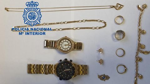 Algunas de las joyas recuperadas 