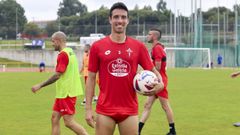 Fernando Pumar, en una sesi�n de entrenamiento, se quedar� en el Racing.