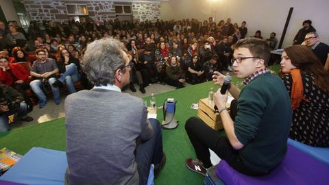 igo Errejn, durante un acto en el edificio de sindicatos de Pontevedra en el ao 2016