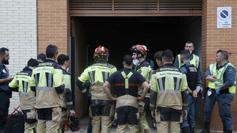 Bomberos de Valladolid participan en las tareas de rescate en Picaña (Valencia)