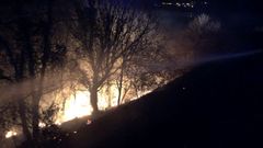 Imagen de archivo de un incendio forestal en A Mari�a