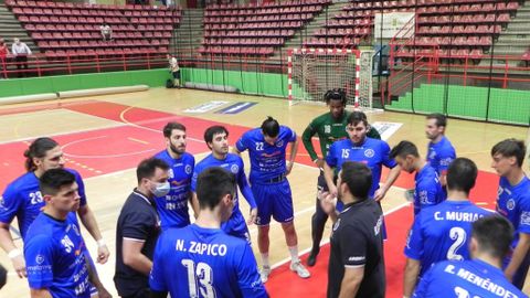 Jugadores del Uni�n Financiera Balonmano
