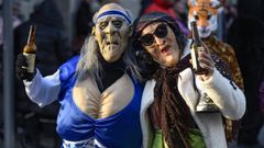 Choqueiros en el desfile de Vilanova el a�o pasado