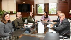 Reuni�n entre la corporaci�n de Cangas y la Xunta de Galicia para impulsar la creaci�n de 300 viviendas en Sa��as