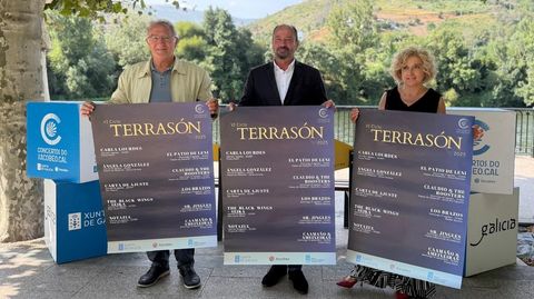 Alfredo Garc�a, Xos� Manuel Merelles y Margarida Pizcueta presentaron el cartel del Terras�n.