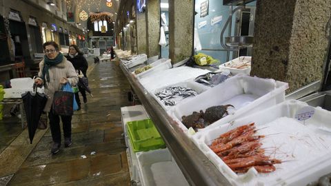 Venta de pescado y marisco en Santiago de Compostela