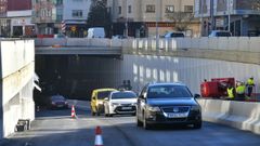 Los coches ya circulan por el t�nel del Sol y Mar
