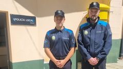 Dos de los tres auxiliares que se incorporaron ayer a la plantilla