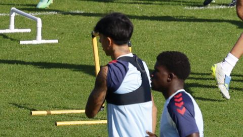 Hugo Cuenca y Vlad Silva son dos de los internacionales del Celta Fortuna.