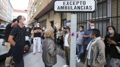 Concentraci�n para que reabra el consultorio de Ferrol Vello