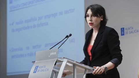 La conselleira de Economía, María Jesús Lorenzana
