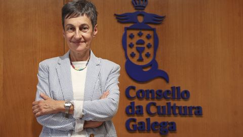 Dolores Vilavedra, onte, na sede da instituci�n�da que � presidenta electa