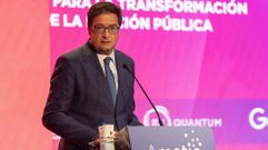 El ministro para la Transformaci�n Digital y de la Funci�n P�blica, �scar L�pez, durante la inauguraci�n del 40 Encuentro de la Econom�a Digital y de las Telecomunicaciones
