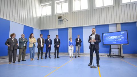 Visita de Alfonso Rueda a la ampliaci�n del IES Aquis Celenis de Caldas de Reis 