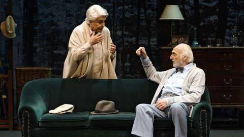 Junto a Lola Herrera en El estanque dorado