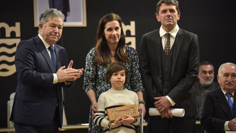 Entrega dos premios Cidade de Pontevedra a Fernando Pintos e Polo Correo do Vento