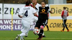 Ver�nica Boquete, en el partido de ida