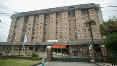Fachada de la residencia de mayores de As G�ndaras, en Lugo.