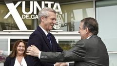 Imagen de la reunin entre Rueda y Caballero en junio del 2024