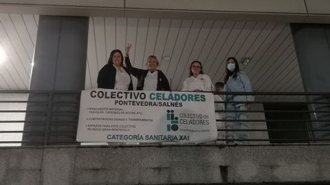 Los celadores del �rea de Pontevedra reclaman a la Xunta ser considerados como personal sanitario