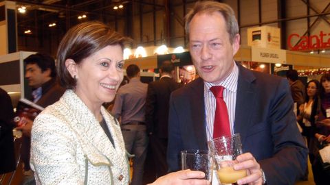 Aurelio Martín, con la ministra Elena Espinosa en su época como consejero de Agricultura y Pesca