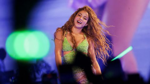 Shakira, durante su concierto en la playa de Copacabana en R�o de Janeiro, Brasil