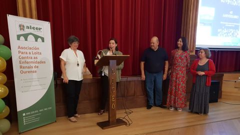 Carmen Dorado, trabajadora de la entidad, fue una de las homenajeadas en la celebración del 40 aniversario de Alcer