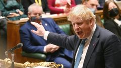 Johnson, durante la sesi�n de este mi�rcoles en la C�mara de los Comunes