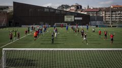 Verano de f�tbol en la UD Ourense.Ociosaugal lleva a cabo la iniciativa de formaci�n del club ourensanista en Os Remedios
