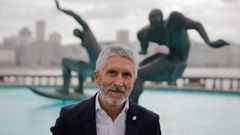 El ministro del Interior, Fernando Grande-Marlaska, en A Coru�a