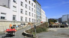 Obras p�blicas del antiguo Hospital Xeral, donde se construir� el complejo.