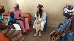 Tamara Pacheco se reencuentra con el peque�o Alliou en Senegal