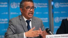 El director general de la Organizaci�n Mundial de la Salud, Tedros Adhanom Ghebreyesus