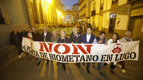 Manifestacin en Lugo contra la planta de Coeses