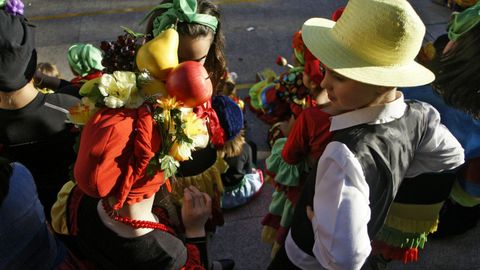 Desfile de carnaval del conservatorio de Ribadavia.En Ribadavia, el desfile de entroido combin disfraces y mucha msica. Estaba protagonizado por los integrantes del conservatorio