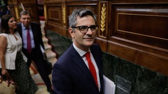 Flix Bolaos, durante el pleno extraordinario del mircoles de la semana pasada en el Congreso.