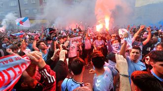Seareiros do Celta, nun recibimento ao equipo vigus nos exteriores de Balados.
