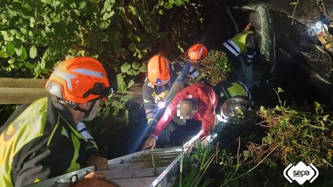Accidente de tr�fico en Amieva